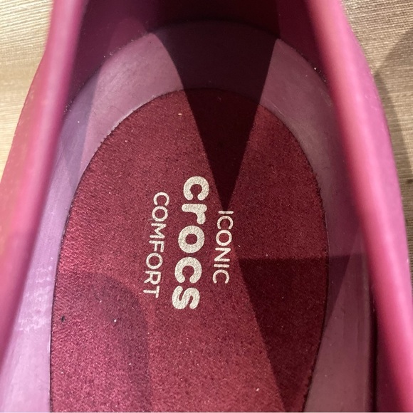 CROCS Sz 10 Eve Ballet Pointy Toe Slip On  Flats in Purplish Pink - Picture 5 of 10